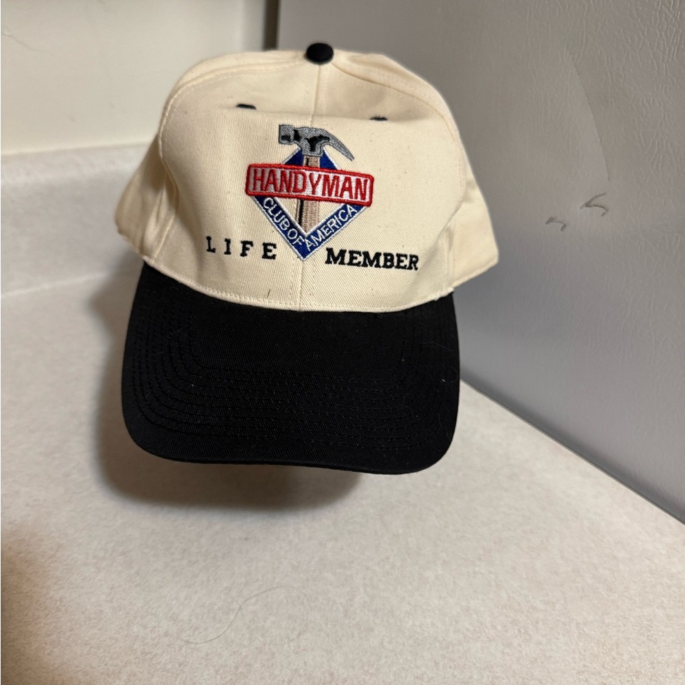 Vintage Cream‎ and Black Handyman Hat